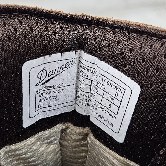 Danner Men's Workman 6" AT Work Brown Men's Model 16283 Gore-Tex Steel Toe Boot - Picture 9 of 9